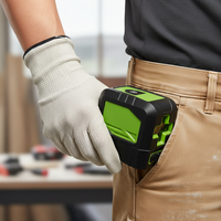 Jauge de mesure laser, mini-laser vert, instrument de mesure de ligne, niveau laser 1V1H à 2 lignes croisées