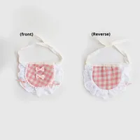 Baboney JX019 Nouveau Bavoir pour Animaux de Compagnie en Fibre de Polyester à Rayures Cartoon avec Noeud Papillon pour Chiens et Chats de Petite et Moyenne Taille