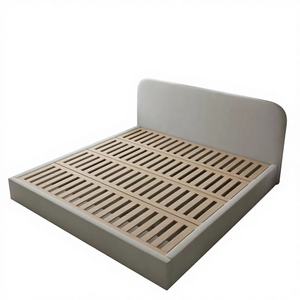 <span class=keywords><strong>Cama</strong></span> Moderna y Acogedora JINS con Estructura de Madera Tapizada Suave, Diseño Elegante y Contemporáneo - Product Image 4