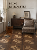 Parquet en bois massif, design moderne en chêne de luxe pour cuisine, chambre, salon, entrepôt, projets commerciaux