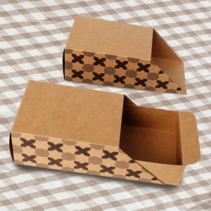Cajón Grueso Huevo Tostada Hot Dog <span class=keywords><strong>Sandwich</strong></span> <span class=keywords><strong>Sub</strong></span> Hamburguesa Kraft Cajas de papel biodegradables ambientales - Product Image 5