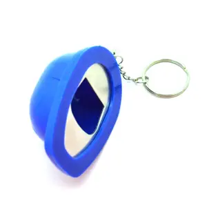 Novelty Beer Openers Customized Cap Shape Plastic Bottle Opener Keychain