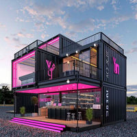 Magasin modulaire préfabriqué en conteneur, bar à café extérieur, boutique mobile, kiosque de café en conteneur maritime
