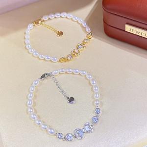 Bracelet en perles de haute qualité fait à la main de 5 à 6 mm, élégant pour Xiaomi, petit bracelet de princesse, nœud papillon, design non central, bijoux de charme - Product Image 2