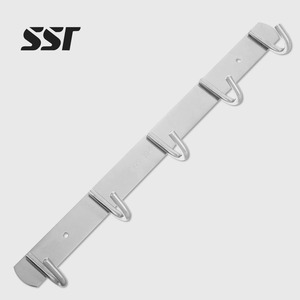Stainless Steel 5-Piece Heavy Duty Waterproof Adjustable Reusable Portable Clothing Hanger Wall <b>Hooks</b> for Bathroom <b>Kitchen</b> - Product Image 1