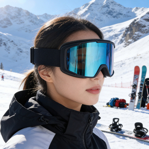 แว่นตาสกี CE Snowboard Sports Googles UV400 รุ่น Retro ป้องกันฝ้า สำหรับผู้ใหญ่ ทั้งผู้หญิงและผู้ชาย กำลังลดราคา - Product Image 2