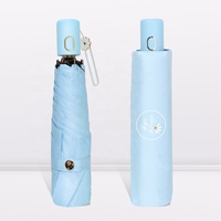 Parapluie ShineRain en promotion, portable, léger, compact, entièrement automatique, mini, pliable en 3 sections, en alliage d'aluminium, protection UV UPF 50, motif marguerite de dessin animé