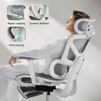 Chaise de bureau ergonomique Hbada E2 Air Mesh pour salle de conférence, salle de réunion, jeu, travail, patron, bureau à domicile avec repose-pieds