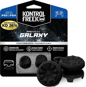 Thumbstick Kontrol FPS Freek Galaxy Black per <span class=keywords><strong>PlayStation</strong></span> 4 e <span class=keywords><strong>PlayStation</strong></span> 5, 1 ad altezza elevata, 1 a altezza media, disponibili - Product Image 1
