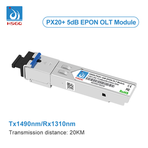 HSGQ Fibre Optique PX20 + ++ +++ 3-9dB 20KM DDM 1490/1310nm EPON OLT Module Compatible avec les marques olt HW ZTE - Product Image 5