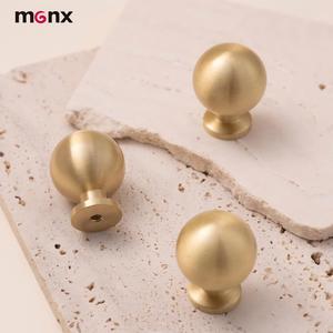 Wholesale Mirror Polished Solid Brass Round Ball Cabinet <strong>Knob</strong> <strong>Drawer</strong> Pull for Luxury Vanity Closet Household Furniture - Product Image 3