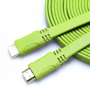 PCER 1080P 4K Colorful High Speed Gold Plated Male to Male Standard Flat 2.0 HDMI Cable