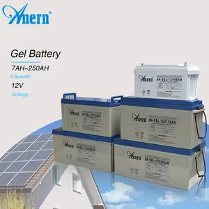 Anern Solar Gel Batterie Solar 12v 120ah 400ah versiegelte Blei-Säure-Batterie
