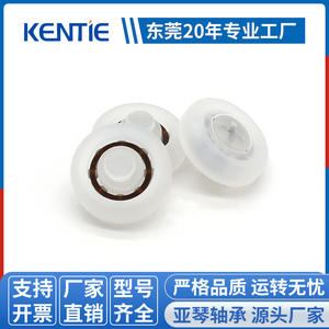 Rodillos de Polipropileno (PP) Transparentes DR Personalizados de Suministro Directo de Fábrica, Rodillo de Rodamiento de Plástico M6 - Product Image 2