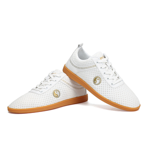 Chaussures d'entraînement respirantes personnalisées unisexes pour arts martiaux, kung-fu, tai-chi, semelle souple, dessus en PU, semelle en caoutchouc, printemps, toutes saisons - Product Image 6