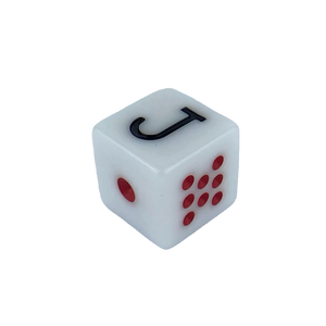 <span class=keywords><strong>Dés</strong></span> de poker polyédriques en acrylique de 16 mm avec coins carrés et arrondis J K Q 1 9 10 pour jeux de société - Product Image 6