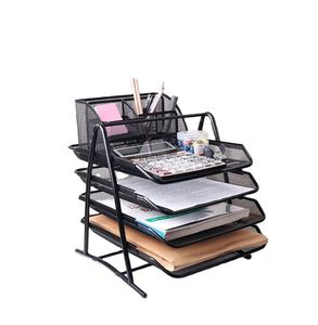 Nouvel Organisateur de Bureau en Maille Métallique à 4 Niveaux pour Documents et Fichiers – Vente Flash - Product Image 1