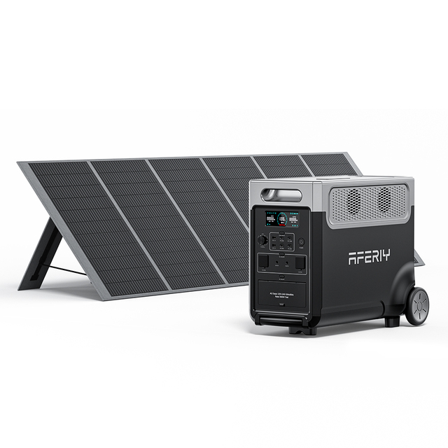 Camping 3840wh Capacity Portable Battery Generators With 400w Solar Panel AC180 10MS Switch Lithium Portable Power Station