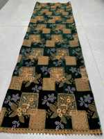 Nouveau tissu en velours diamanté tissé, brodé au laser, avec strass thermocollants, dentelle africaine, pour robes de mariée DIY, tissu à coudre, par mètre