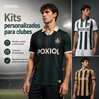 Maillots de football personnalisés domicile/extérieur/troisième tenue – Kits de match personnalisables pour club – Sublimation intégrale – Écussons, noms et numéros – Respirants et durables