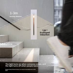 屋外防水LEDウォールランプアルミボディモーションセンサーステップ階段ライトホームオフィス用暖かい白い屋内装飾壁 - Product Image 6