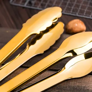 <span class=keywords><strong>Pince</strong></span> à barbecue antiadhésive en acier inoxydable, <span class=keywords><strong>pince</strong></span> à pâtisserie intelligente, accessoires de <span class=keywords><strong>cuisine</strong></span> pour <span class=keywords><strong>viande</strong></span>, or/argent - Product Image 6