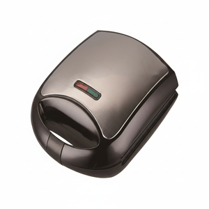 Machine à sandwich pour petit-déjeuner à 4 tranches, best-seller, plaque fixe personnalisée, noire, OEM, plaque électrique plate automatique, usage domestique et extérieur, 1400W - Product Image 1