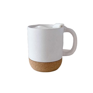 Large 15oz Ceramic Coffee <b>Mug</b> with Cork Bottom & Lid for Mom <b>Dad</b>, Custom Gift for Coffee Latte Tea Lovers - Product Image 2