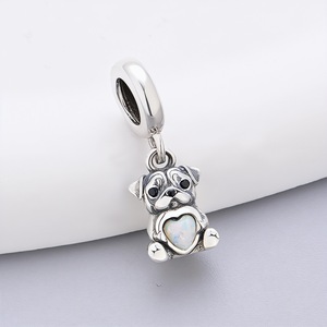 Abalorios de Plata 925 con Diseños de Perros: Pug, <span class=keywords><strong>Jack</strong></span> <span class=keywords><strong>Russell</strong></span>, Pastor Alemán, <span class=keywords><strong>Terrier</strong></span>. Cuentas de Perro <span class=keywords><strong>Cachorro</strong></span> Modernas para Aniversario, Joyería para Niñas, Berloques DIY - Product Image 4