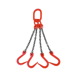 Eslinga de Cadena Soldada de 10 Pies, 4 Vías x 5/16 Pulgadas, Acero, 11000 Libras, 5 Toneladas, para Elevación de Cadenas, Eslingas de Cadena, Cadena de Eslinga G80, 4 Patas - Product Image 2