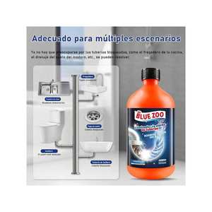 Déboucheur de canalisations Blue Zoo 500ml, nettoyant liquide à action rapide - Product Image 4