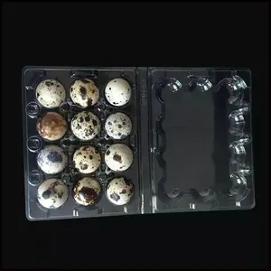 Hot sale quail egg tray plastic blister packaging crate plastic egg container with CE