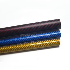 Tubo de Resina Epoxi de Fibra de Carbono para Purificación de Gas, 3k, Brillante, Colorido, Ligero, de Alta Resistencia, Dimensiones Personalizables - Product Image 4