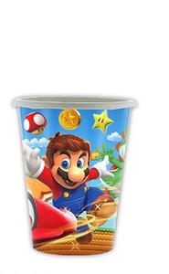 Juego de <span class=keywords><strong>Mario</strong></span> <span class=keywords><strong>Bros</strong></span> SUPER MARl * Fiesta de cumpleaños Vajilla Niños Feliz cumpleaños Banner Cake Toppers Globos Cuchara Tenedor Platos Tazas - Product Image 6