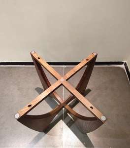 Ножка из массива черного ореха для обеденного стола, новая модная дизайнерская основа для стола, может быть настроена 679*479*562 мм - Product Image 3