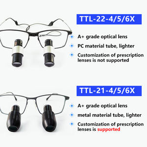 Burite Kepler 4.0X/5.0X/6.0X Brede Werkafstand Lichtgewicht Prisma Tandarts Loupes A+ Kwaliteit Lens Titanium Frame - Product Image 4