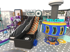 Nouvel Arrivage : Grand Centre Commercial de 1000 m² avec Aire de Jeux Intérieure pour Enfants, Mur d'<span class=keywords><strong>Escalade</strong></span>, Toboggan et Piscine à Balles - Product Image 2