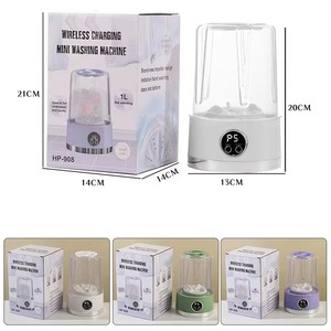 Portable 1l <b>Mini</b> Washing Machine Usb Rechargeable Foldable Gravity Drainage for Underwear Baby Clothes Outdoor Hotel Travel Home - Product Image 6