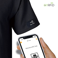 Parches de Hierro Programables con Chip NFC 213/215/216, Parches RFID, Etiquetas Bordadas Tejidas, Etiqueta NFC Termoadhesiva Lavable para Prendas
