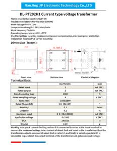 Transformador de Voltaje de Montaje NJXSE DL-PT202H1 de Alta Calidad 2mA/2mA, Precio de Fábrica, Transformador de Voltaje de 4 Pines - Product Image 3