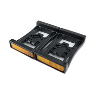 Kunci Pedal Sepeda PD22 untuk Sepeda Gunung, Sistem Penguncian Otomatis, Kompatibel dengan M520/M540/M780, Pedal Pengunci Sepeda Plastik