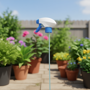 Spruzzatore bianco blu con grilletto e ugello lungo per pulizia e giardinaggio - Product Image 3