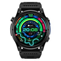 Reloj Inteligente H5 con GPS para Hombre y Mujer, Reloj Deportivo Rectangular, Resistente al Agua, con Navegación GPS, Rastreador de Actividad, Calendario y Linterna