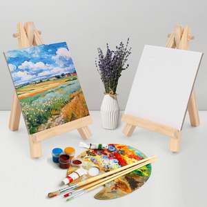Venta al por mayor de fábrica: Lienzos mini estirados y sets de caballos de dibujo de madera de varios tamaños, con lienzos para pintura infantil. - Product Image 3