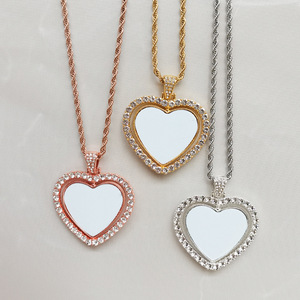 Collar Personalizado <span class=keywords><strong>para</strong></span> Sublimación, Collar en Blanco Imprimible por Transferencia de Calor con Imagen <span class=keywords><strong>para</strong></span> Manualidades, Regalos de San Valentín y Cumpleaños - Product Image 5