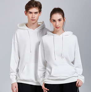 เสื้อฮู้ดผ้าฝ้ายแบบสวมหัวสำหรับผู้ชายและผู้หญิงเสื้อฮู้ดผ้าฝ้ายพิมพ์ลายพัฟโอเวอร์ไซส์ - Product Image 2