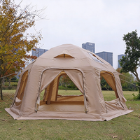 Carpa Esférica de PVC para Acampar al Aire Libre, para las Cuatro Estaciones, de Una Sola Capa, Impermeable de 3000 mm, Protección Contra el Viento y la Lluvia, Octogonal