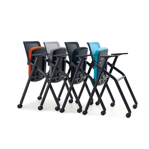 Silla de entrenamiento de estudio de aprendizaje plegable apilable moderna con pies fijos Silla plegable comercial - Product Image 3