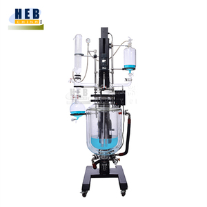 Yeni Otomatik Enerji Tasarruflu Kaldırma Döndürme Özellikli Çift Katmanlı Cam Reaktör Motorlu 50L - Product Image 1