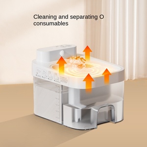 2024 mới mèo đài phun nước cảm biến không dây ứng dụng kiểm soát nhiệt độ không đổi nước thải tách không có hàng tiêu dùng 3L - Product Image 2